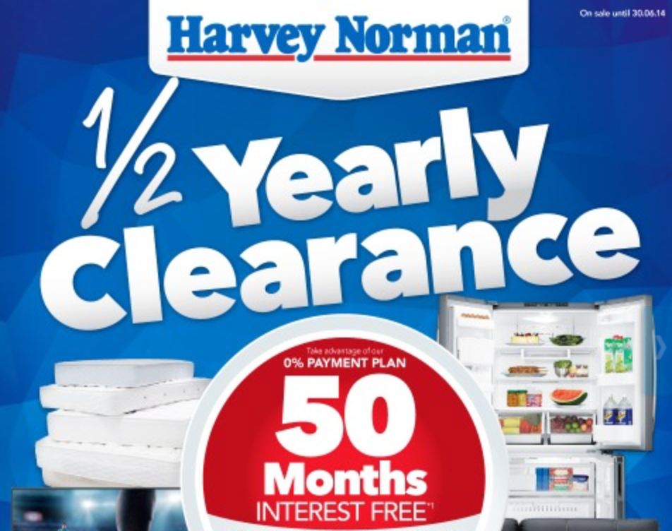 Harvey Norman mid year sale