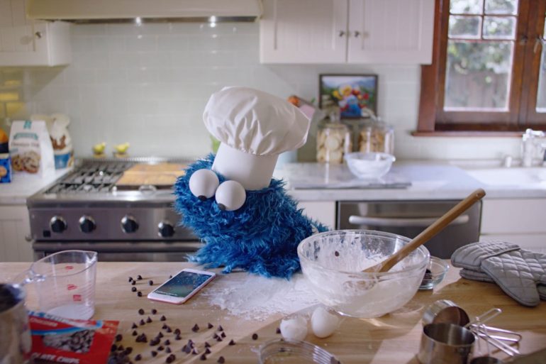 Cookie Monster Apple ad Video