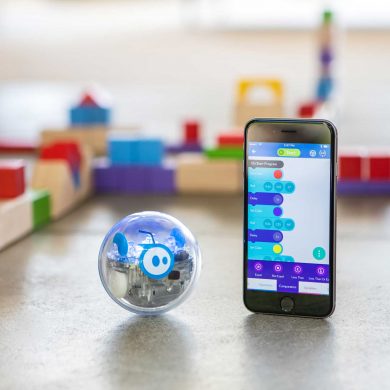 SPRK Robotic Ball with iPhone