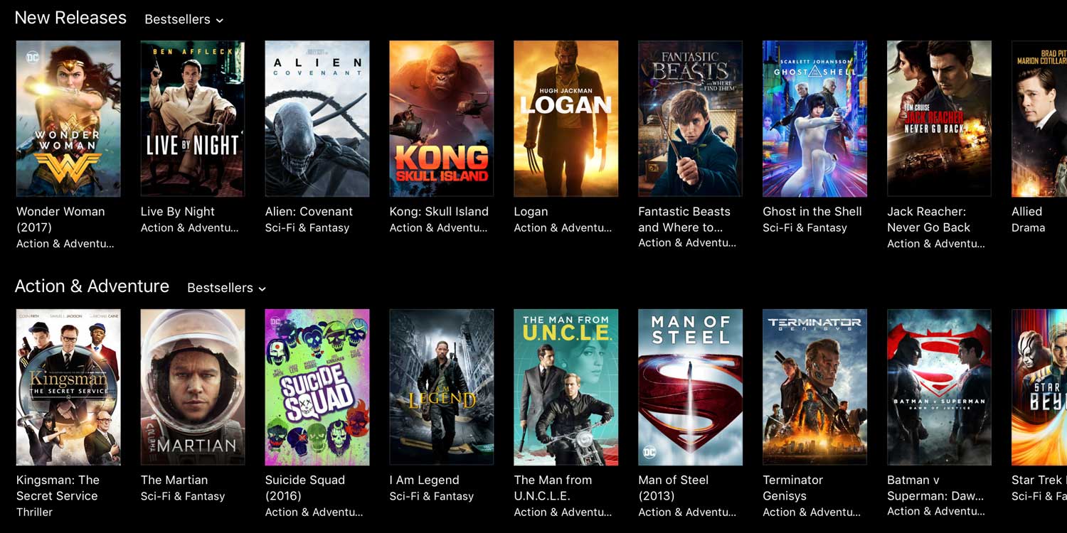 4K HDR Movies iTunes Australia