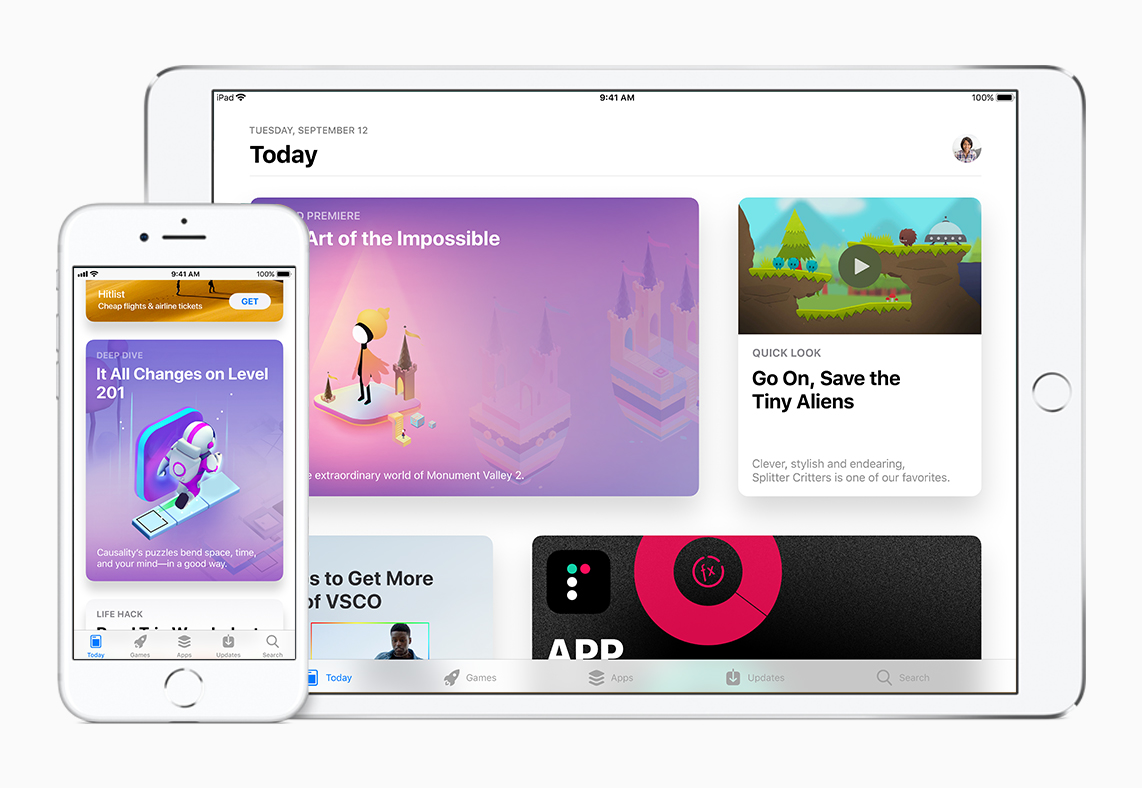 iOS 11 New App Store on iPad and iPhone