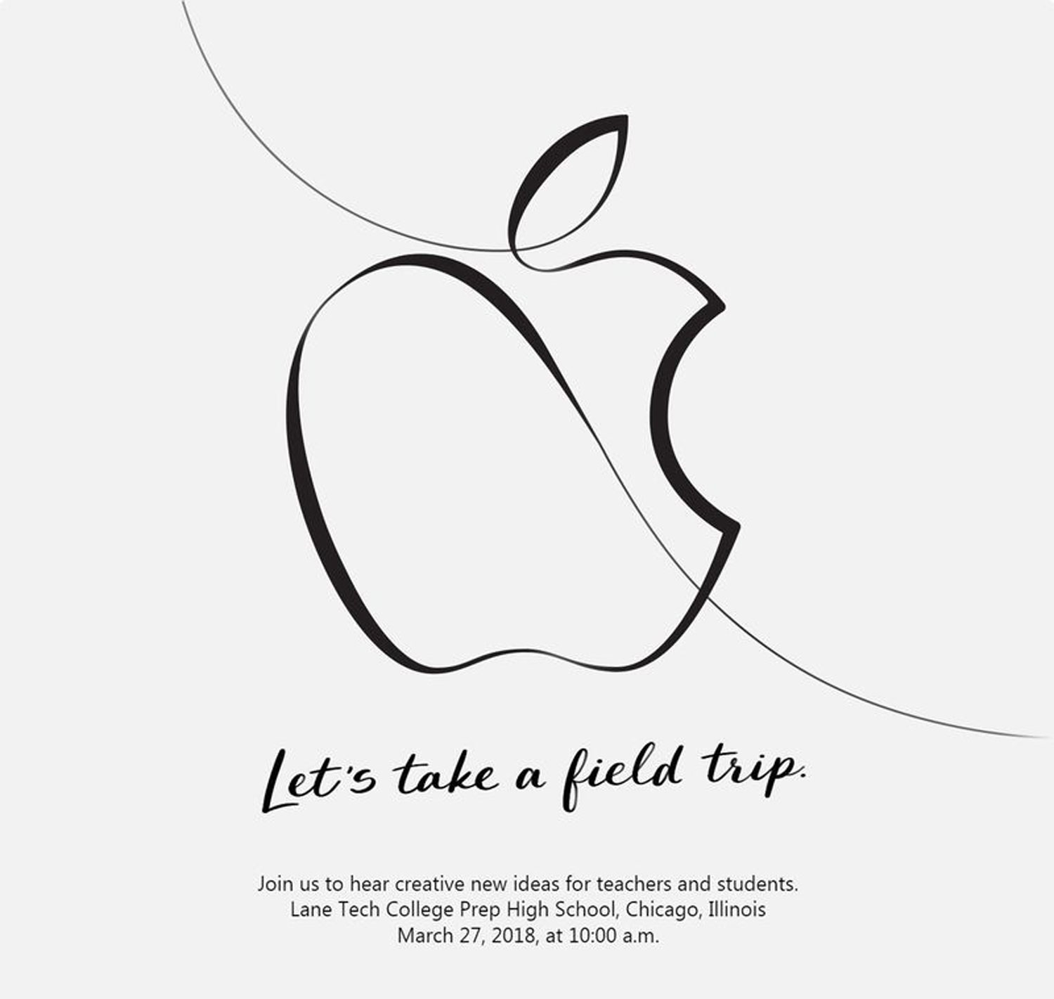 Apple March 2018 Event Invitation