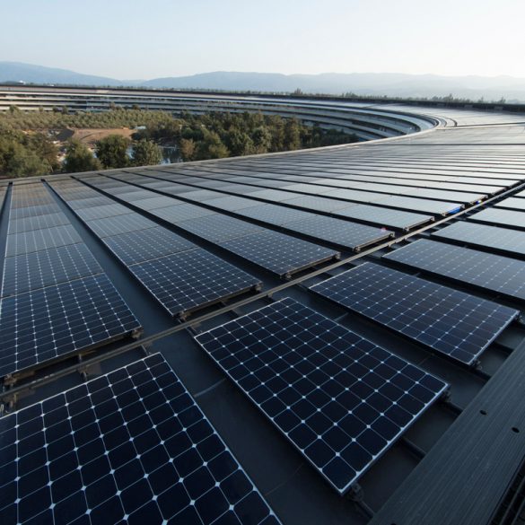 Apple Renewable Energy Earth Day Solar Panels Apple Park