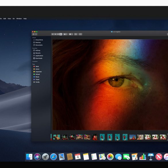 macOS Mojave Dark Mode on iMac