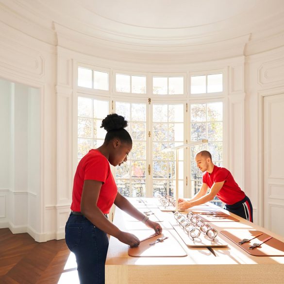 Apple-Champs-Elysees-opens-setting-up-tables-11152018