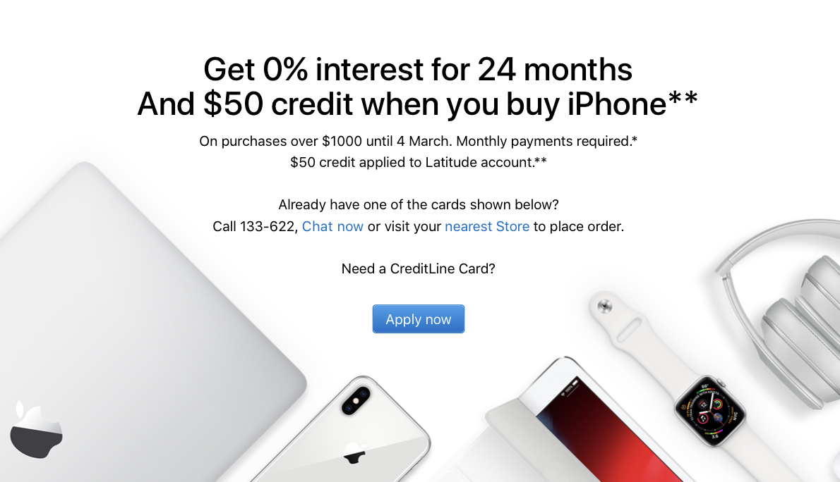 Apple iPhone Financing Offer credit back