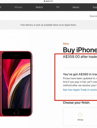 iPhone SE Trade-in Apple online