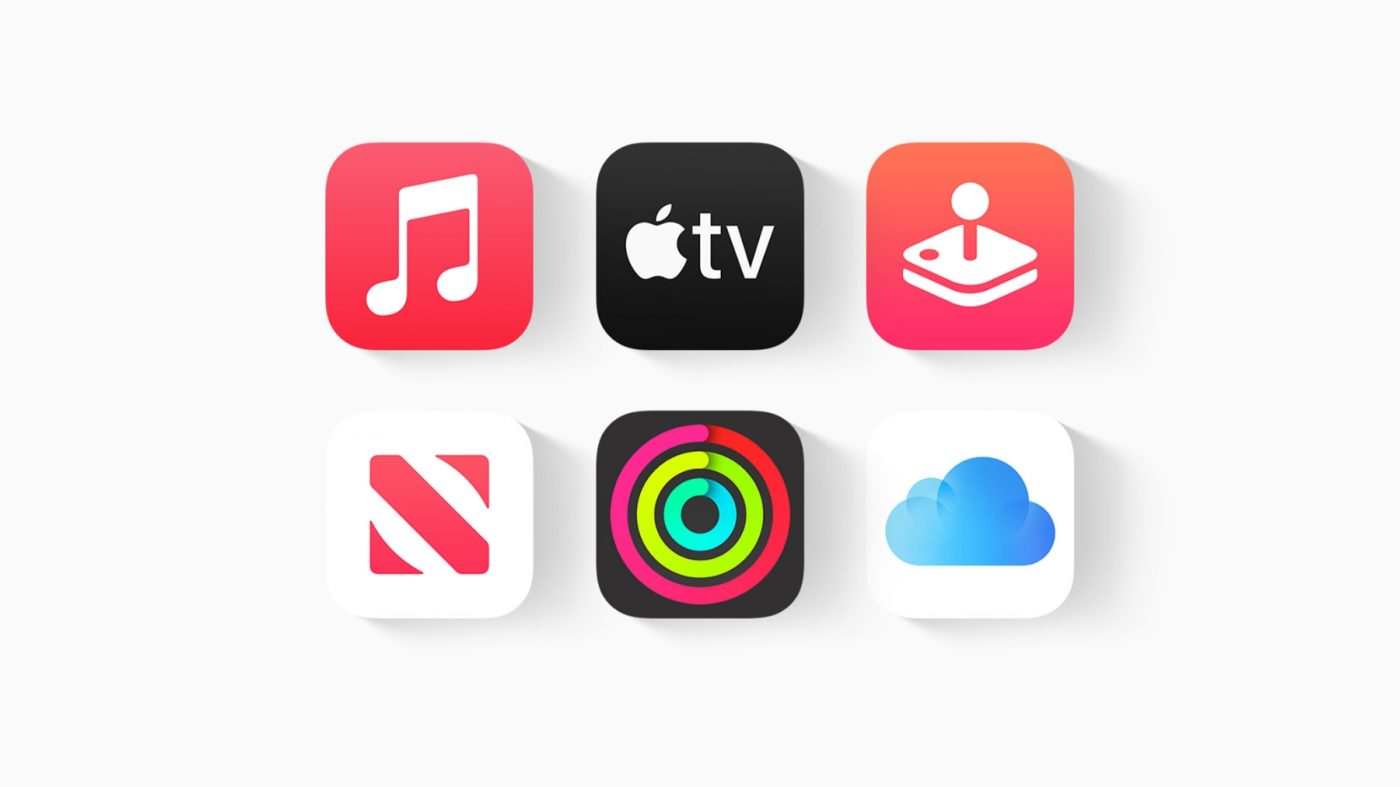Apple One bundle services icons