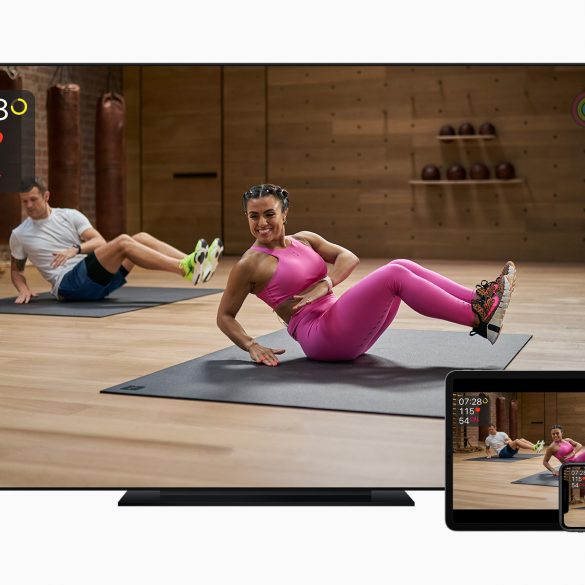 Apple Fitness Plus on Apple TV iPad Pro and iPhone
