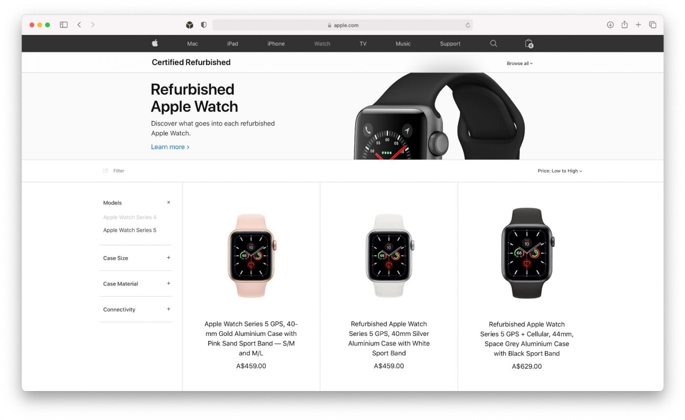 Refurbished Apple Watch apple online Australia