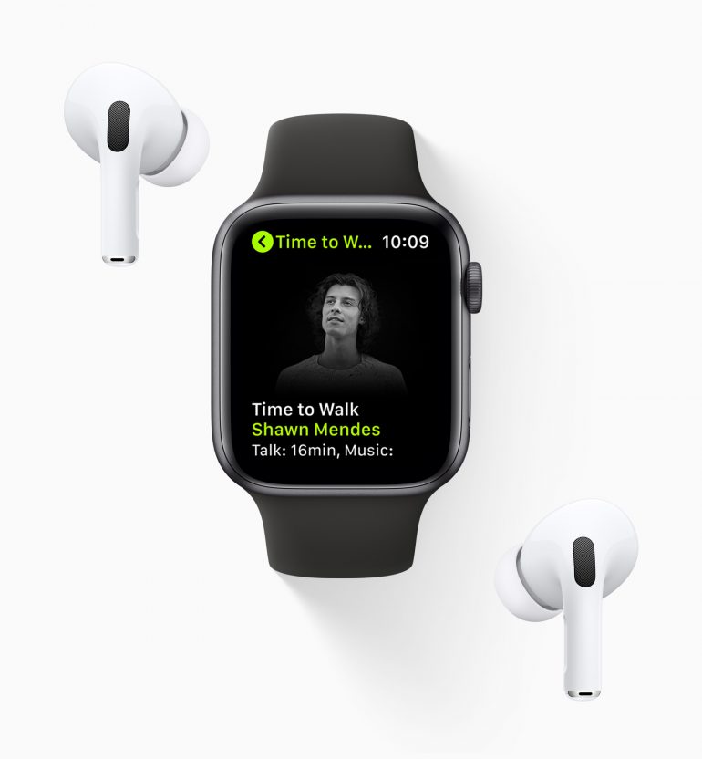 Apple Time To Walk on Apple Watch with AirPods